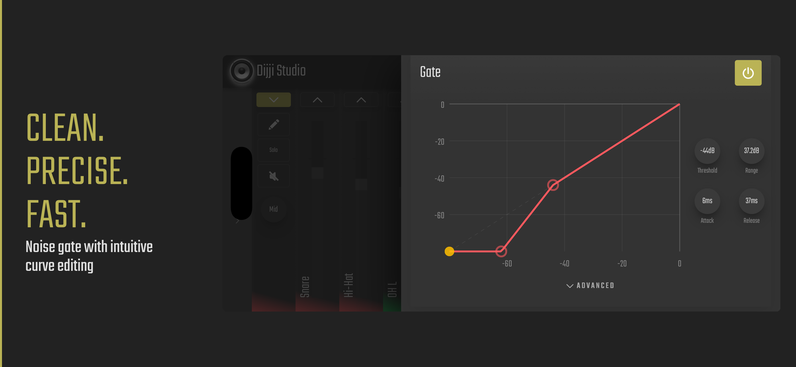 Noise gate on iPhone